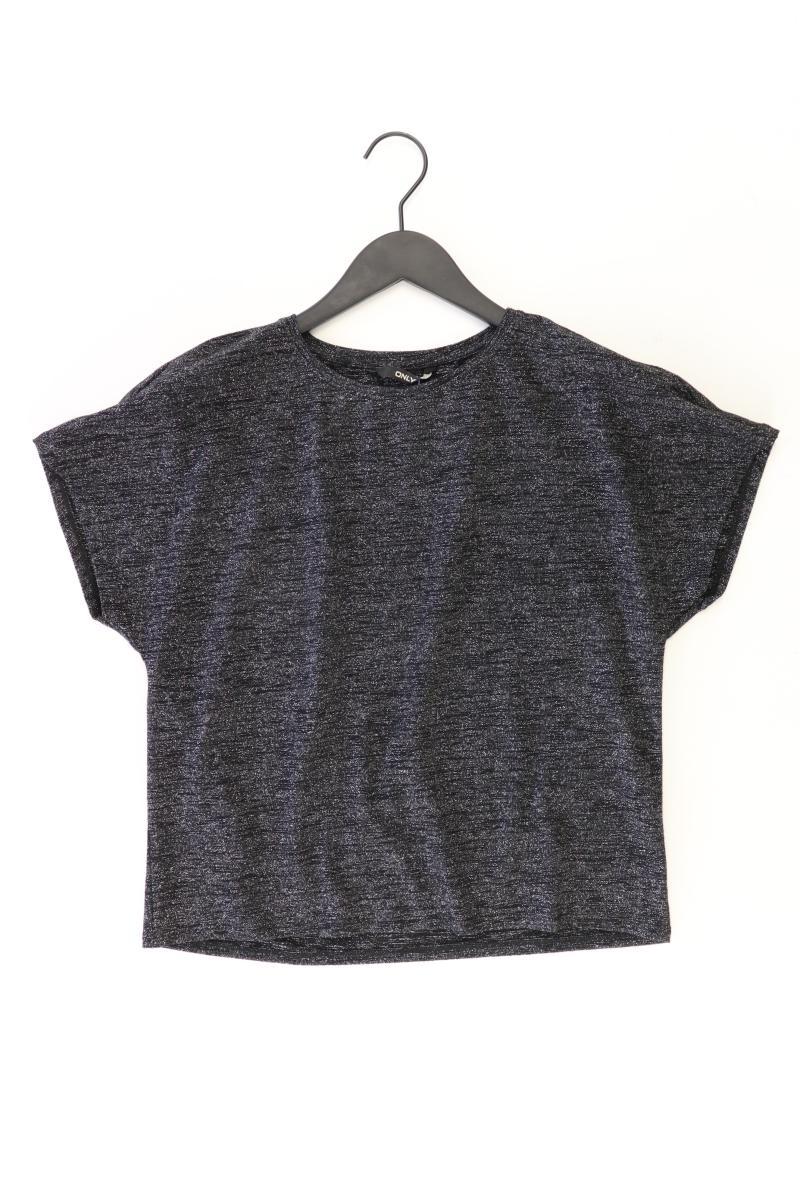 Only T-Shirt Gr. S Kurzarm mit Glitzer schwarz aus Viskose