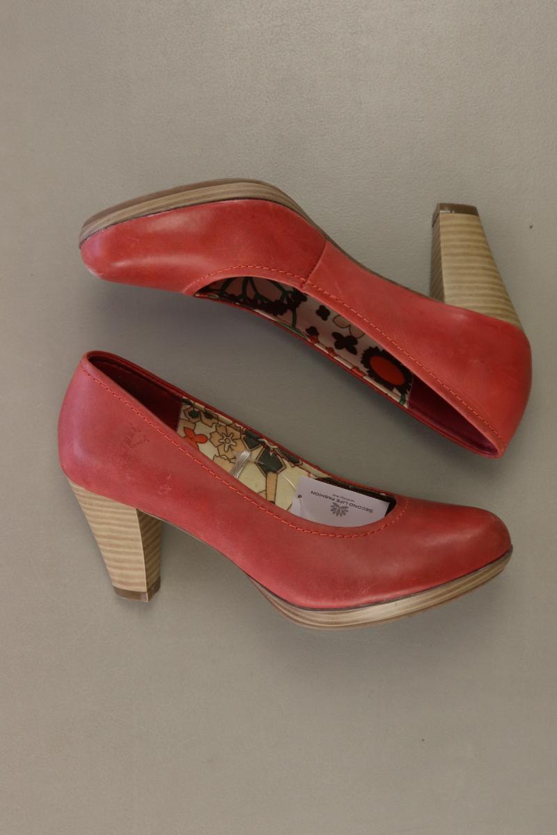 Venturini Milano Pumps Gr. 37 rot aus Leder
