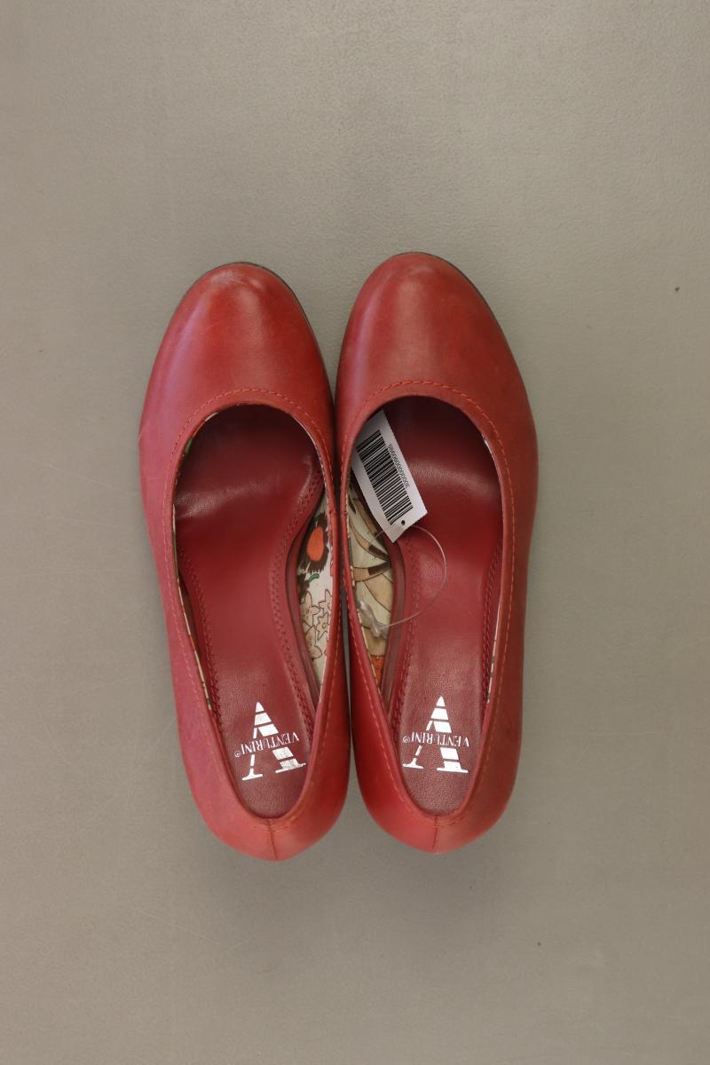 Venturini Milano Pumps Gr. 37 rot aus Leder