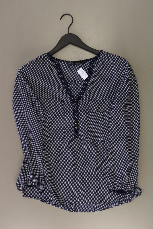 Zara Langarmbluse Gr. S blau aus Polyester
