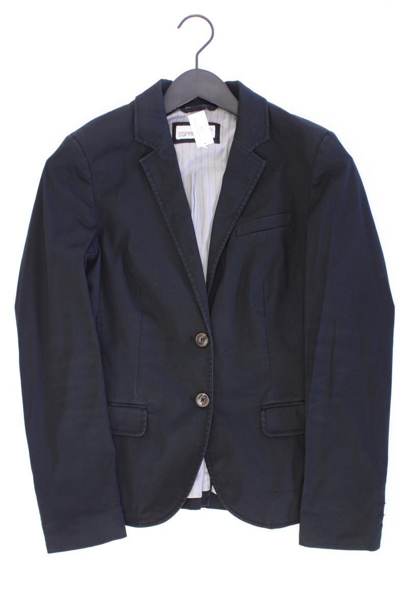 Esprit Regular Blazer Gr. 38 schwarz aus Baumwolle