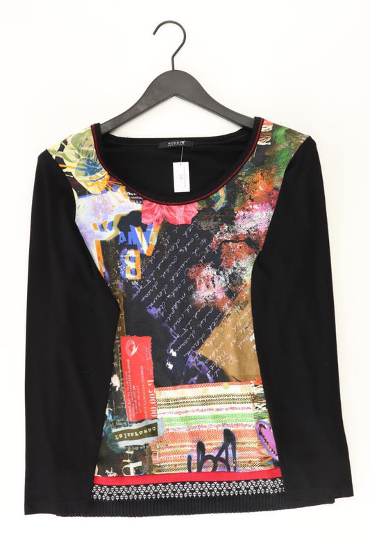 VICCIO Longsleeve-Shirt Gr. 46 Langarm schwarz aus Viskose