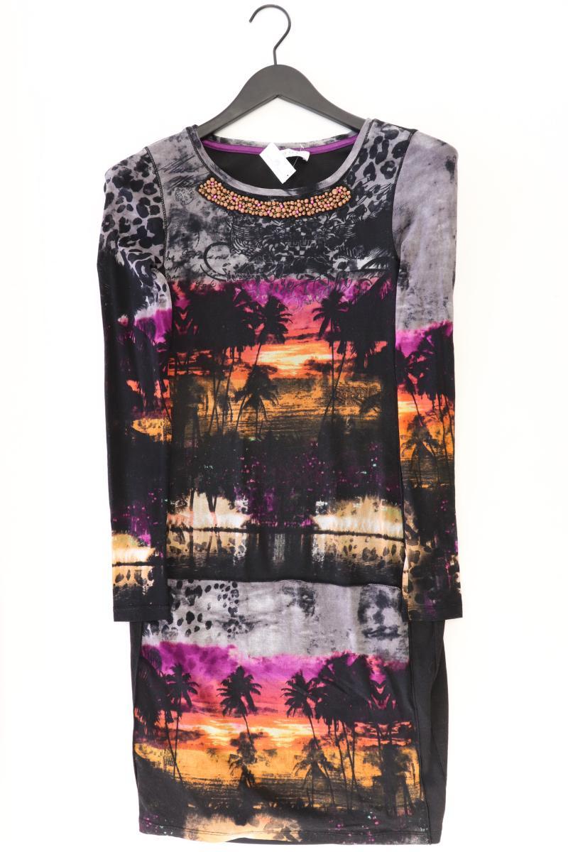 Oui Langarmkleid Gr. 38 schwarz aus Polyamid