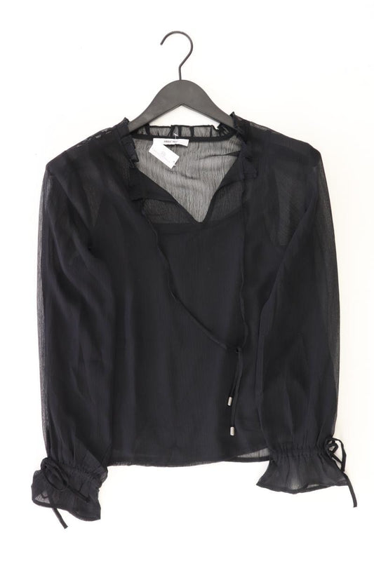 About You Chiffonbluse Gr. 36 Langarm schwarz aus Polyester