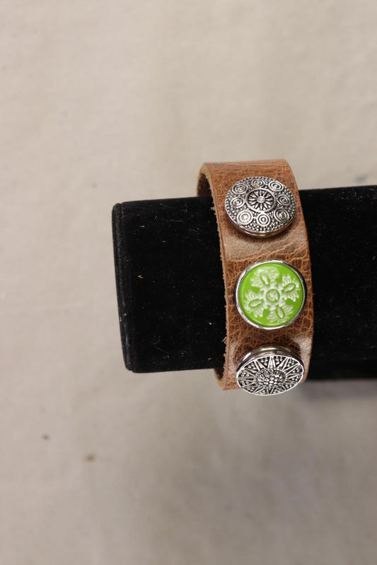 Armband braun aus Leder