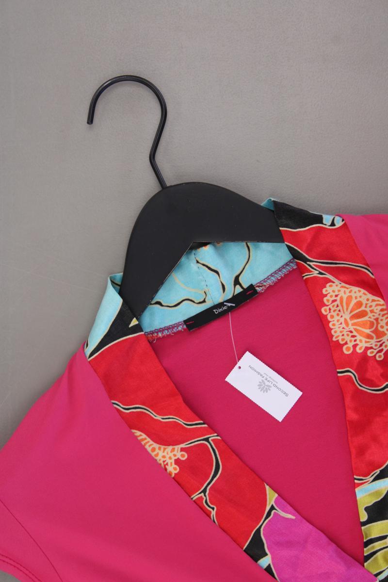 Dixie Kurzarmkleid Gr. M mit Gürtel pink aus Polyamid