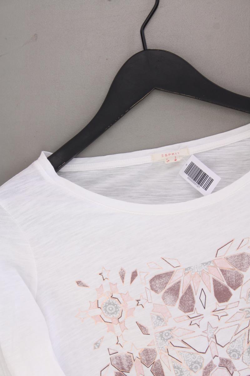 Esprit Printshirt Gr. S 3/4 Ärmel weiß aus Baumwolle