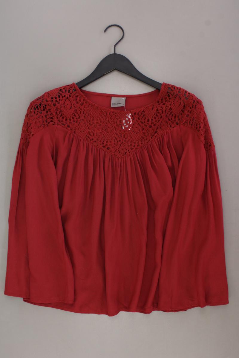 Vero Moda Oversize-Bluse Gr. S 3/4 Ärmel rot aus Viskose