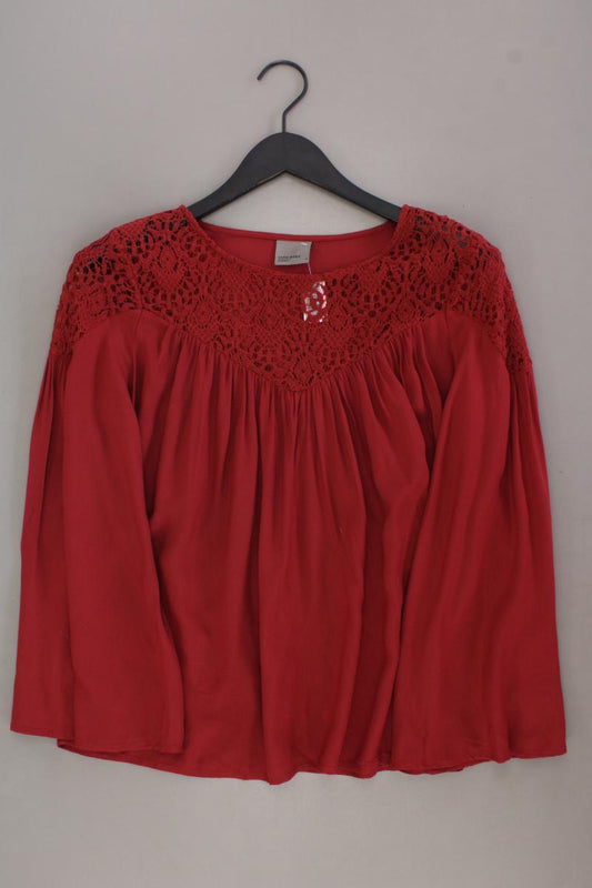 Vero Moda Oversize-Bluse Gr. S 3/4 Ärmel rot aus Viskose