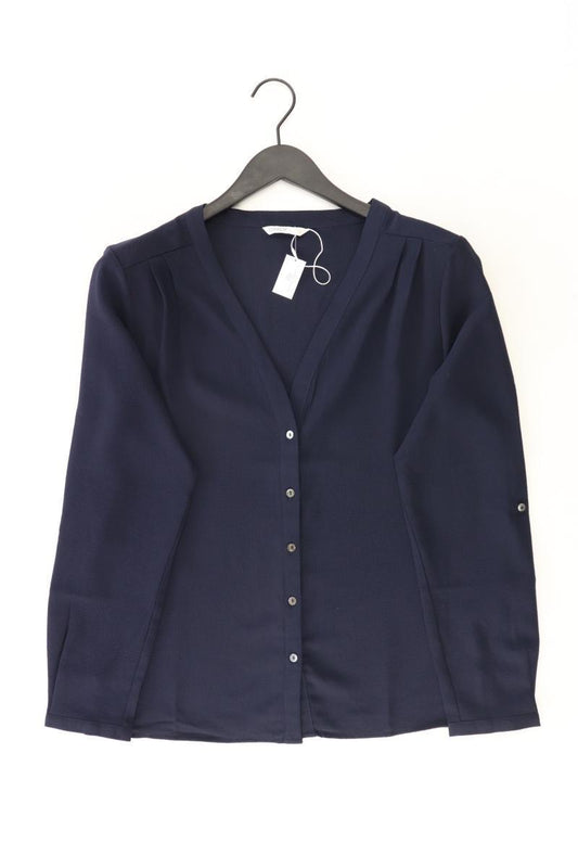 Only Langarmbluse Gr. 42 blau aus Polyester