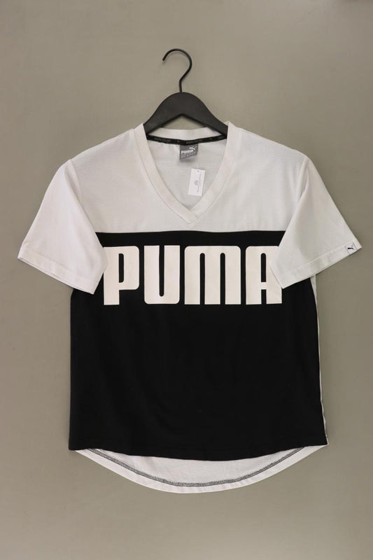Puma Sportshirt Gr. 34 Kurzarm weiß aus Baumwolle