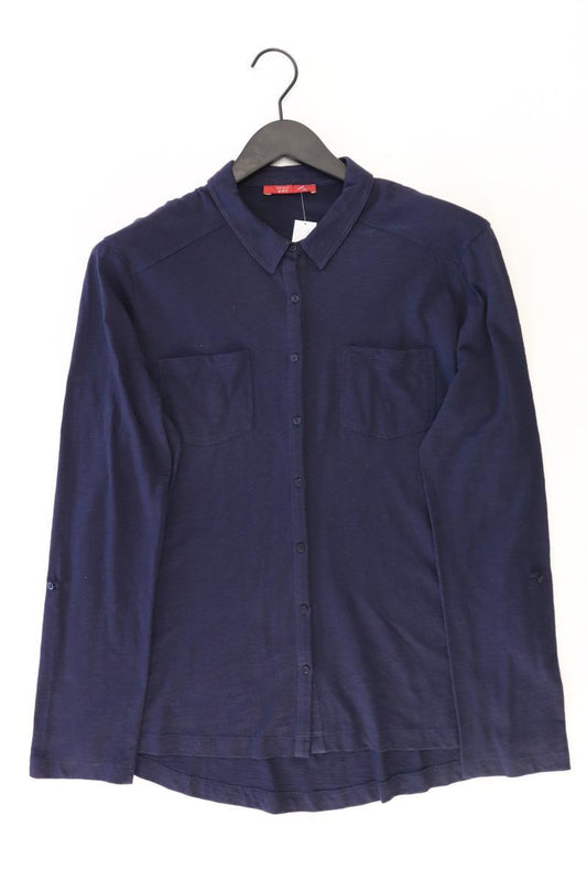 edc by Esprit Langarmbluse Gr. XL blau aus Baumwolle