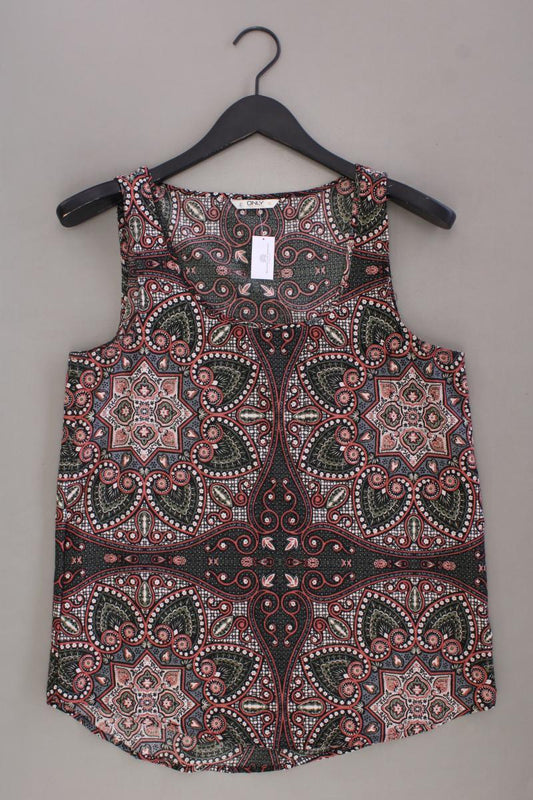 Only Ärmellose Bluse Gr. 38 geometrisches Muster mehrfarbig