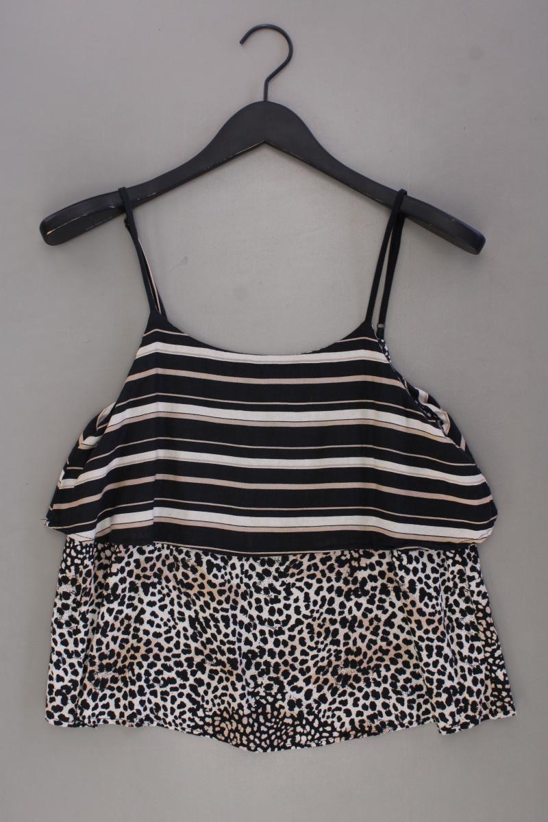 Stradivarius Spaghetti-Top Gr. S mit Tierdruck braun