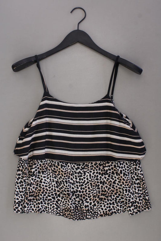 Stradivarius Spaghetti-Top Gr. S mit Tierdruck braun
