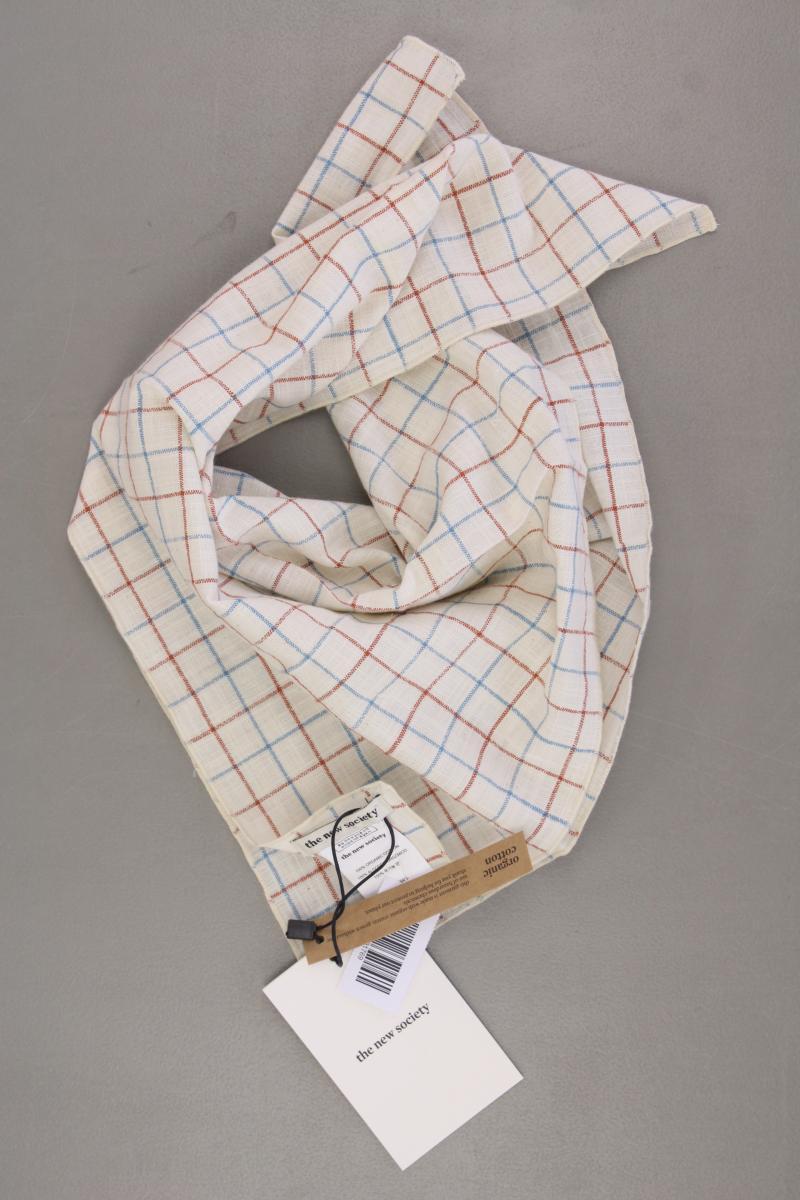 The New Society Dylan Tuch kariert neu mit Etikett creme aus Baumwolle