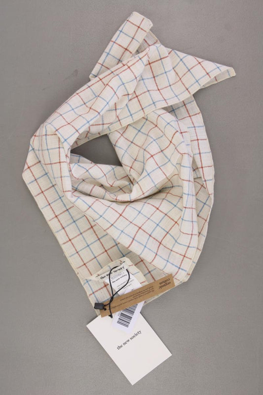 The New Society Dylan Tuch kariert neu mit Etikett creme aus Baumwolle