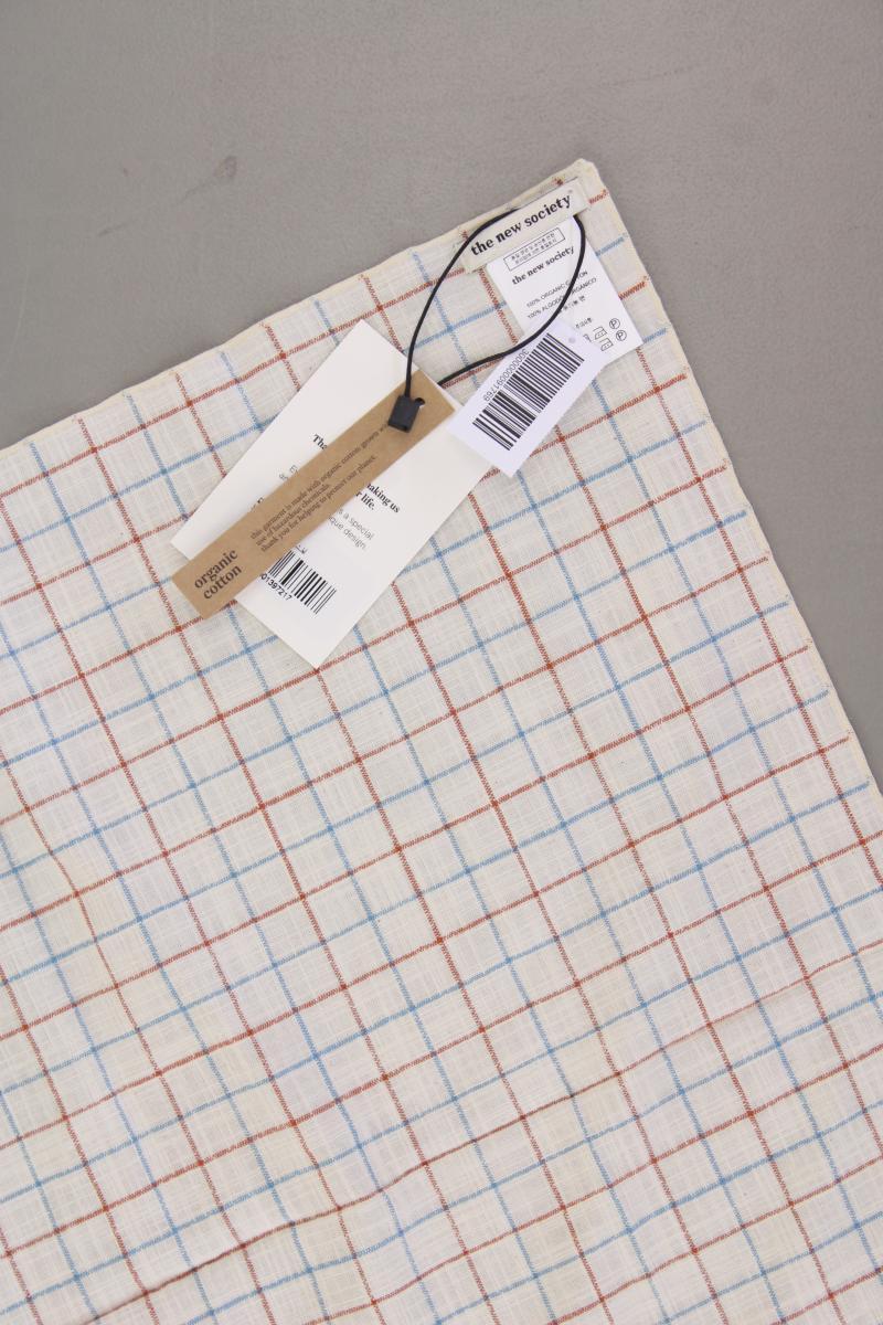 The New Society Dylan Tuch kariert neu mit Etikett creme aus Baumwolle