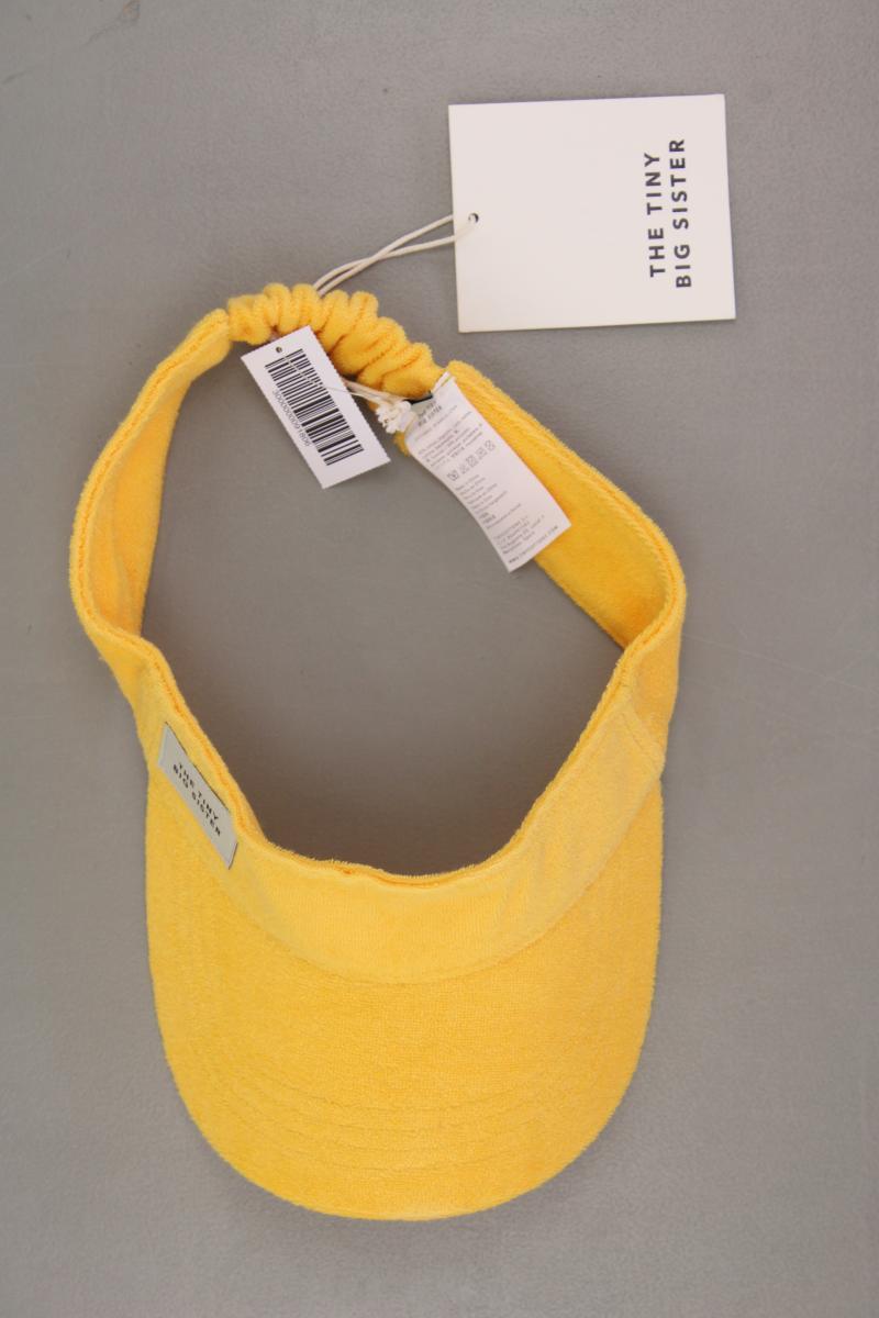 The Tiny Big Sister Towel Visor Kappe neu mit Etikett gelb aus Baumwolle