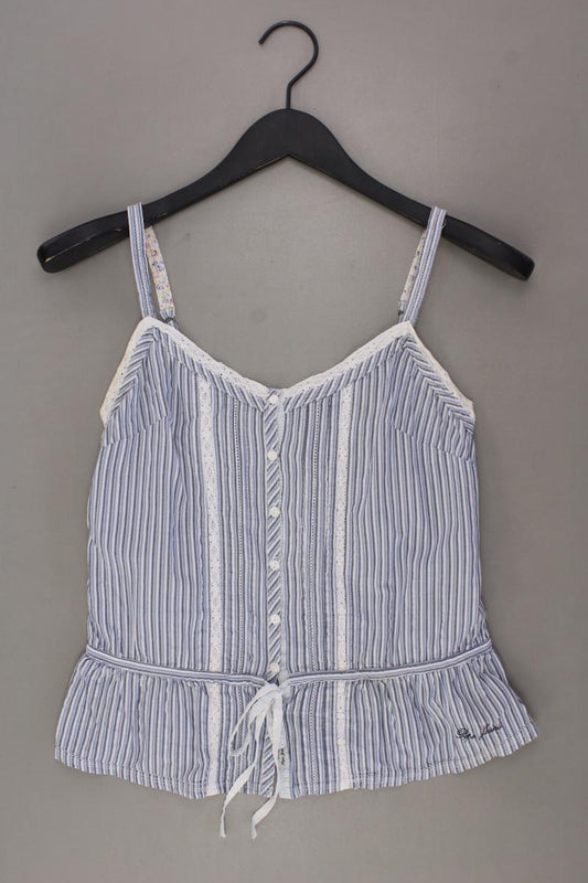 Pepe Jeans Spaghetti-Top Gr. XS gestreift blau aus Baumwolle