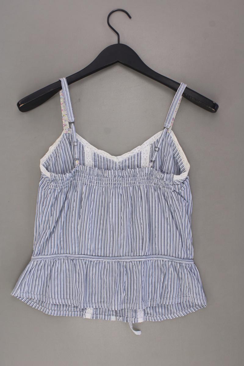 Pepe Jeans Spaghetti-Top Gr. XS gestreift blau aus Baumwolle
