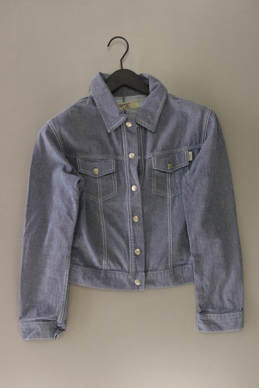Esprit Jeansbluse Gr. L Langarm blau aus Baumwolle