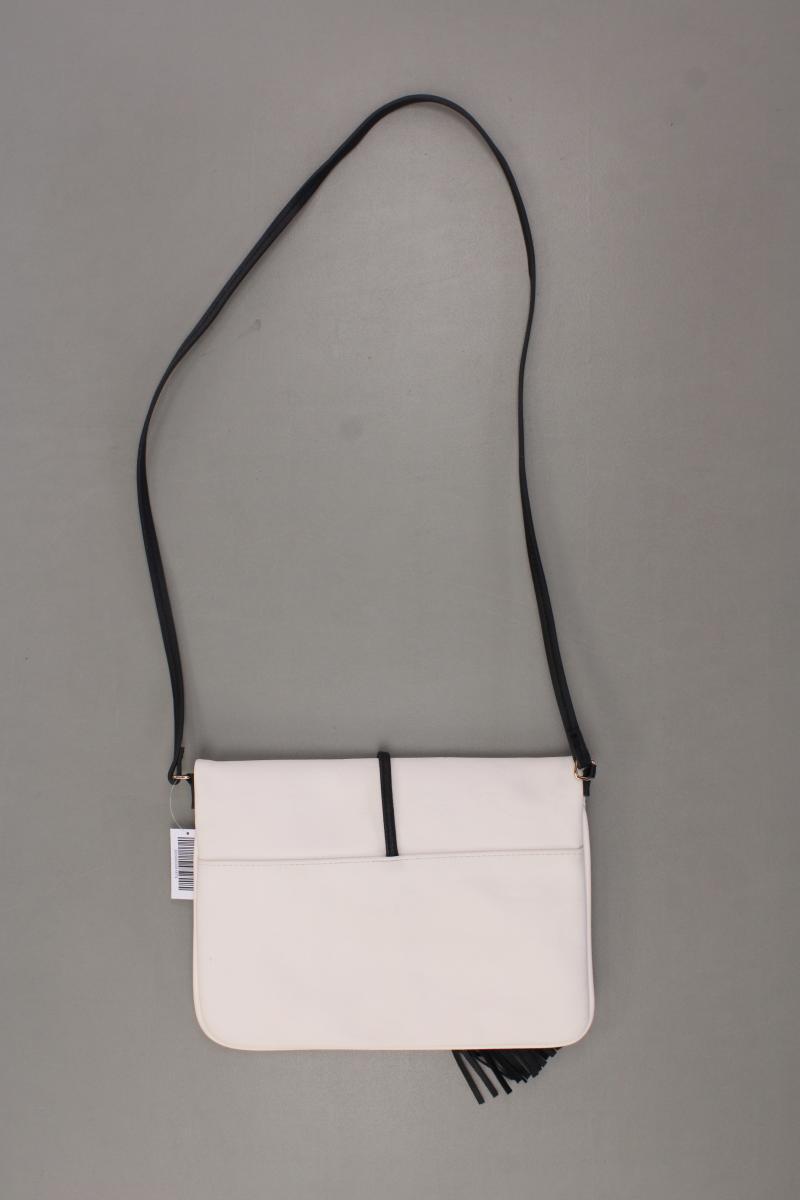 H&M Umhängetasche creme aus Kunstleder