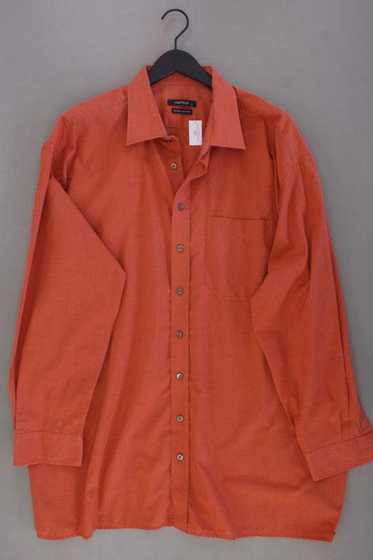 Hatico Langarmhemd für Herren Gr. Hemdgröße 49 orange aus Baumwolle