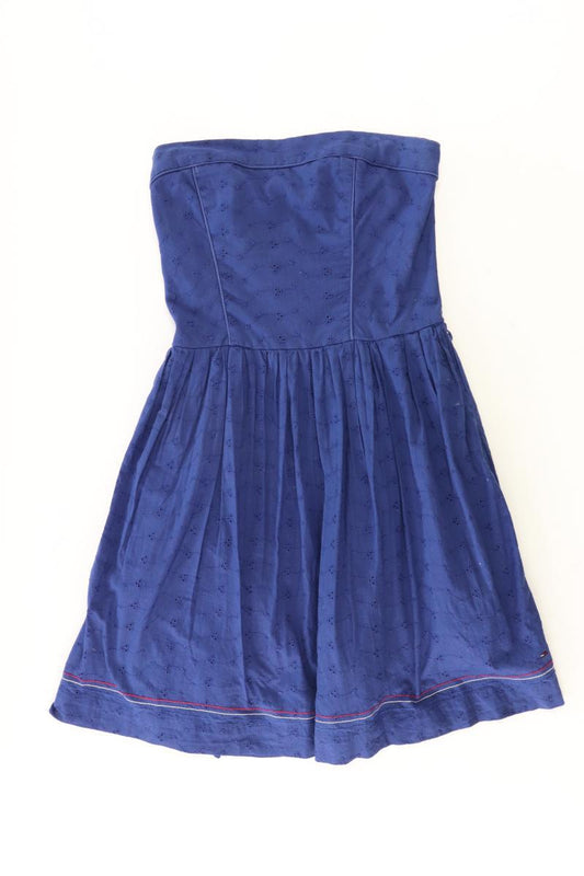Hilfiger Denim Bandeaukleid Gr. M Ärmellos blau aus Baumwolle