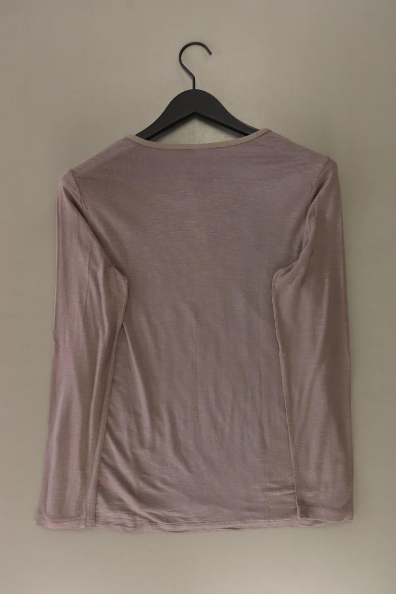 BARBARA LEBEK Longsleeve-Shirt Gr. 42 Langarm mit Pailletten braun