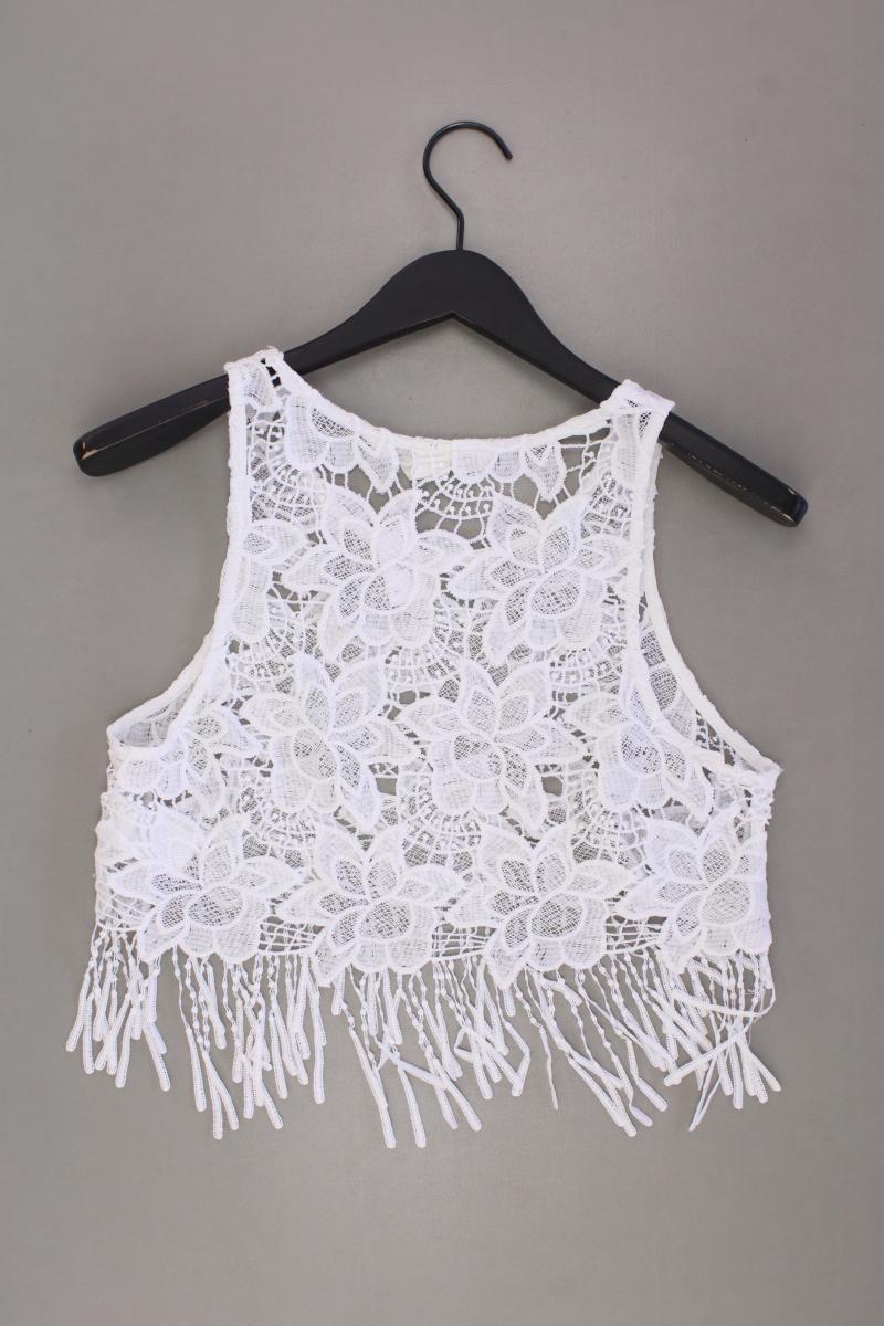 H&M x Coachella Top Gr. 38 weiß aus Polyester