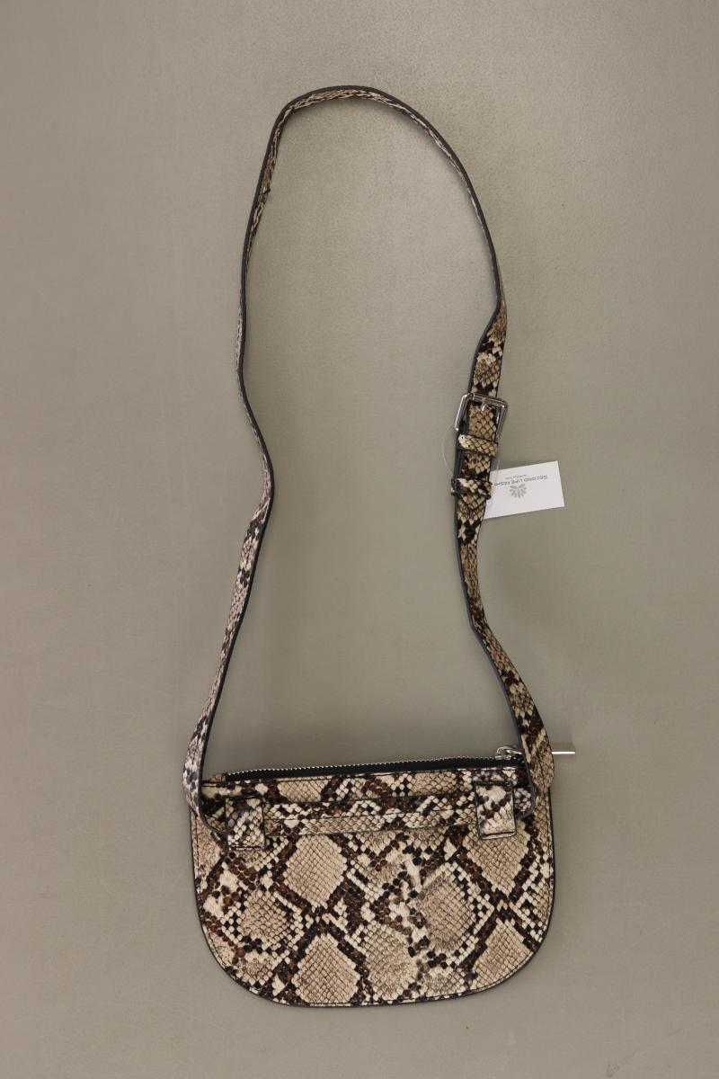 Zara Bauchtasche mit Tierdruck braun aus Kunstleder