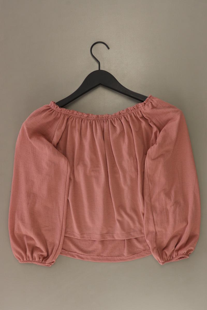 Bershka Regular Bluse Gr. S 3/4 Ärmel mit Carmen-Ausschnitt rosa