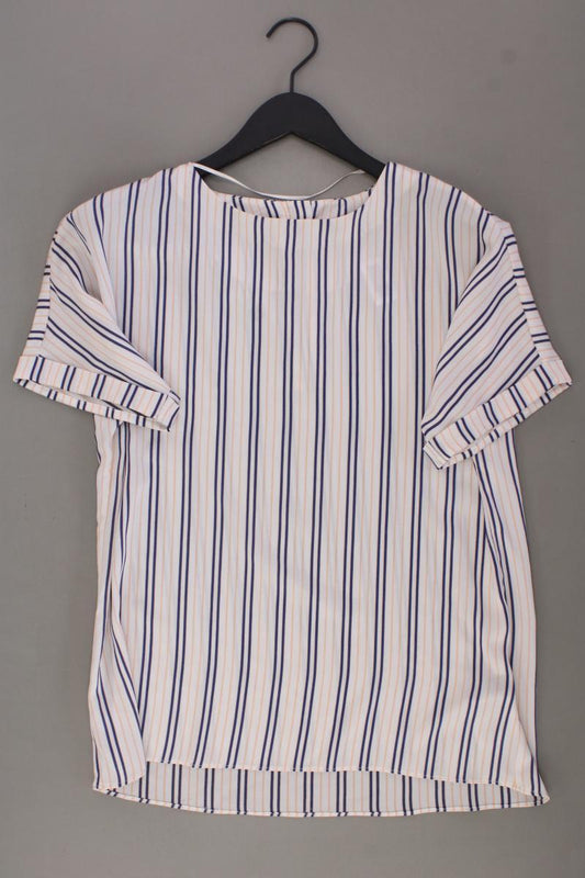 Esprit Kurzarmbluse Gr. M gestreift neuwertig creme aus Polyester