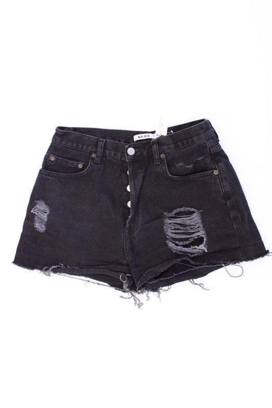 NA-KD Hotpants Gr. 38 schwarz aus Baumwolle