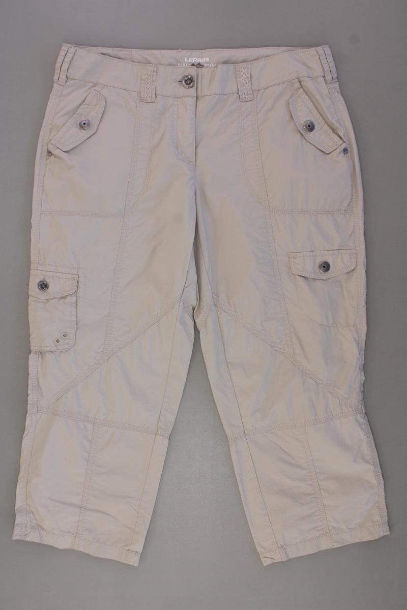 Lerros Caprihose Gr. 42 creme aus Baumwolle