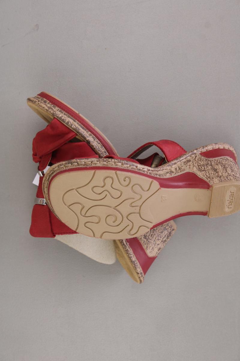 Rieker Sandaletten Gr. 37 neu mit Etikett rot aus Kunstleder