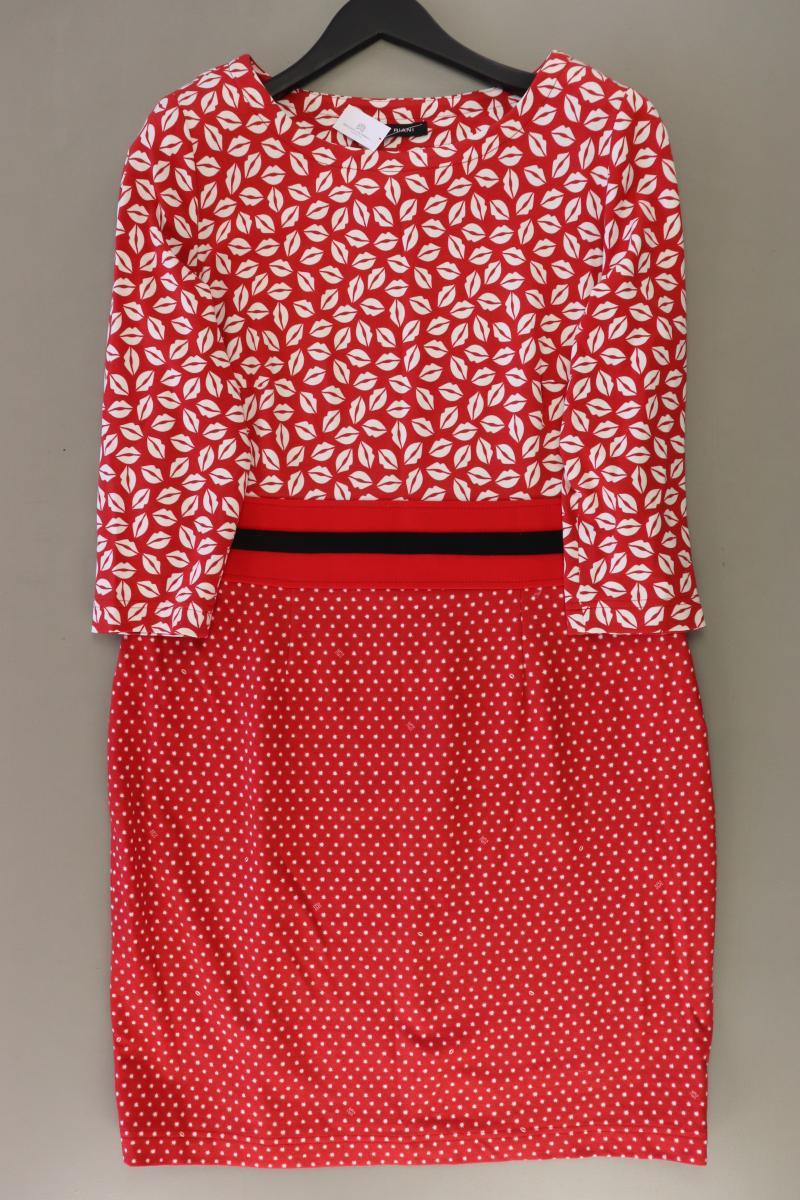 Riani Midikleid Gr. 44 3/4 Ärmel rot aus Viskose