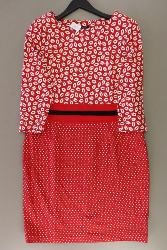 Riani Midikleid Gr. 44 3/4 Ärmel rot aus Viskose