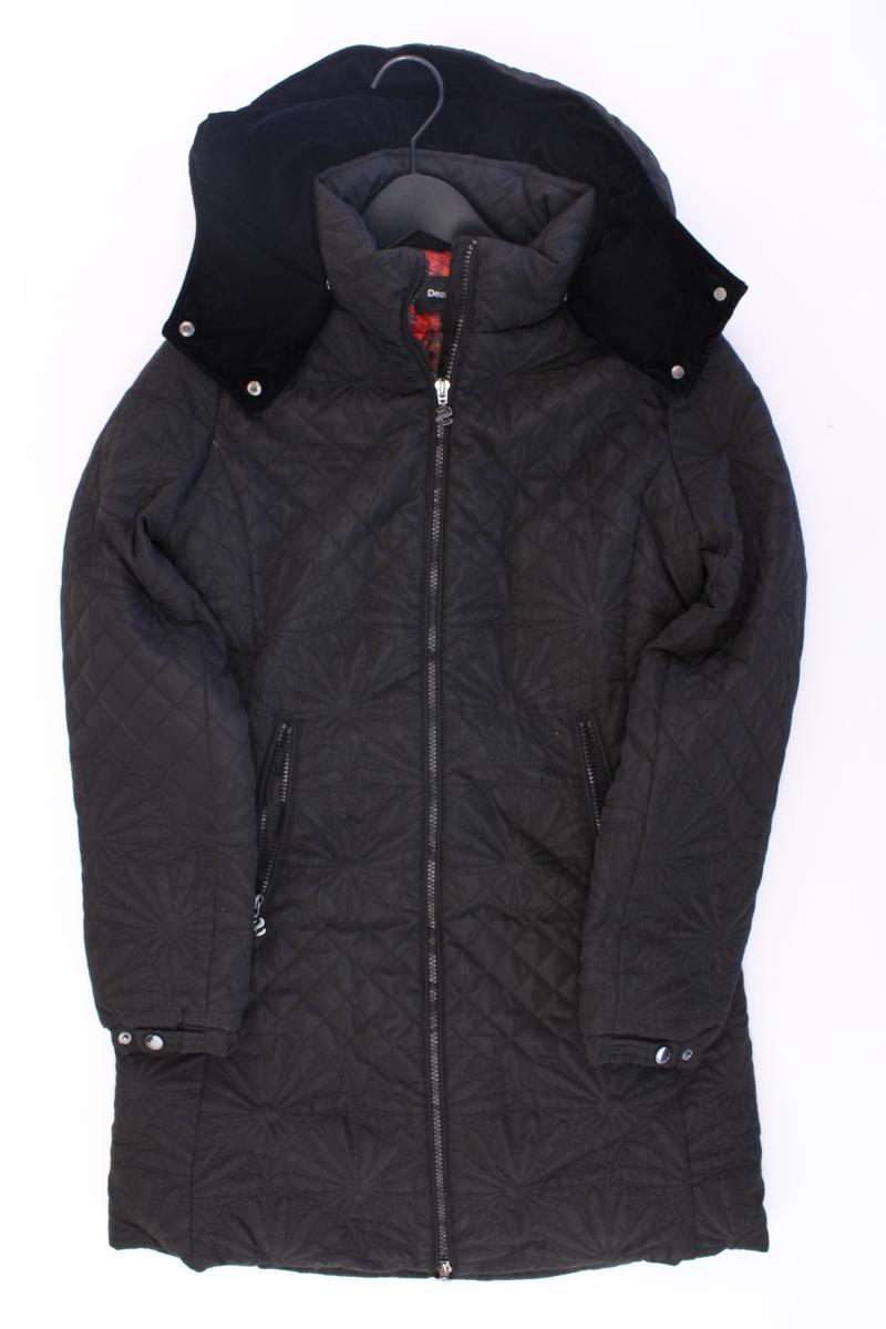 Desigual Kapuzenmantel Gr. 36 schwarz aus Polyester