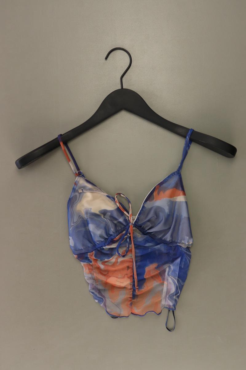 Bershka Crop Top Gr. S neu mit Etikett blau aus Polyester