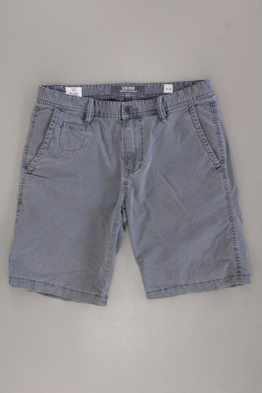 s.Oliver Chino Shorts für Herren Gr. W29 Modell Plek grau aus Baumwolle