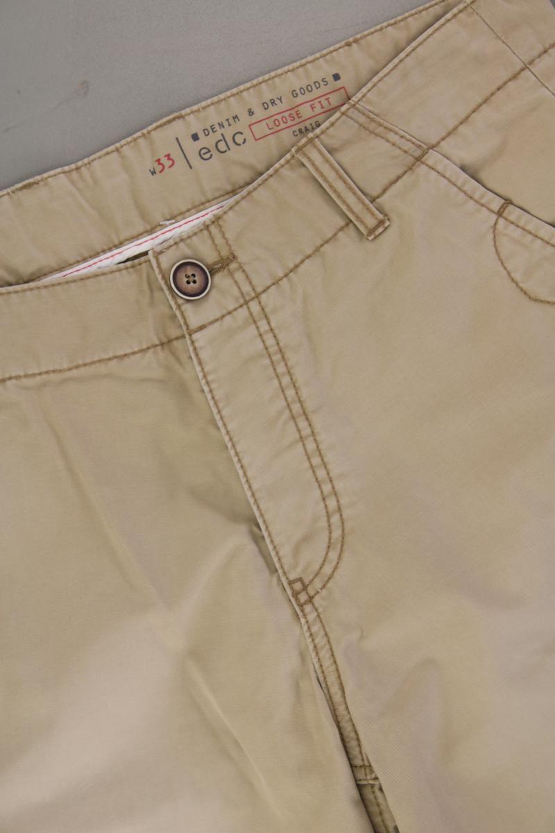 edc by Esprit Shorts für Herren Gr. W33 braun aus Baumwolle