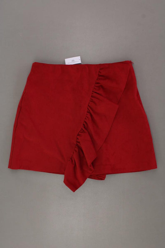 Zara Skort in Wildlederoptik Gr. XS neuwertig rot aus Polyester