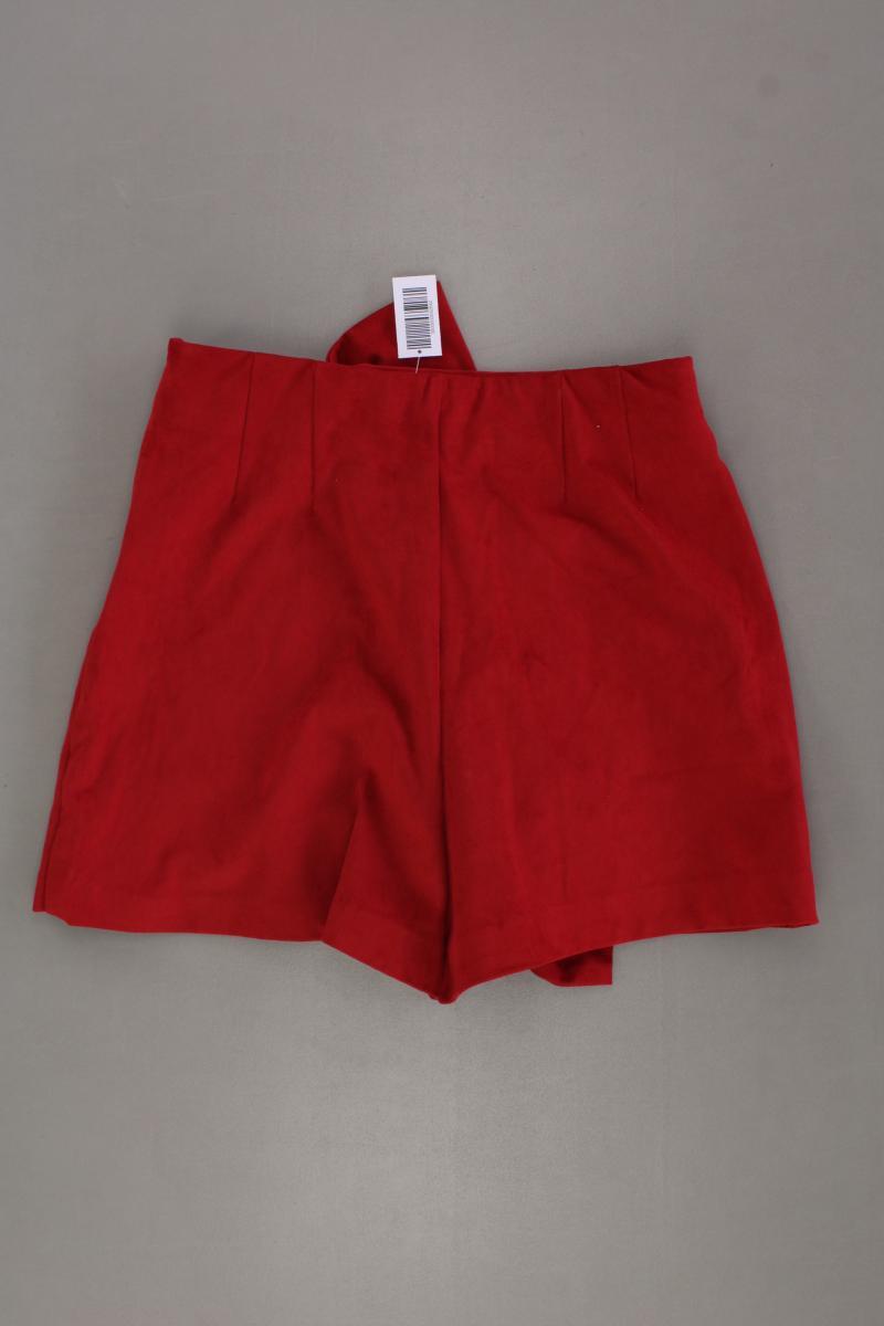 Zara Skort in Wildlederoptik Gr. XS neuwertig rot aus Polyester