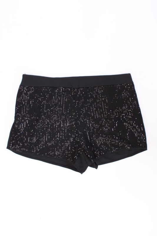 Shein Paillettenshorts Gr. XXXL neuwertig schwarz aus Polyester