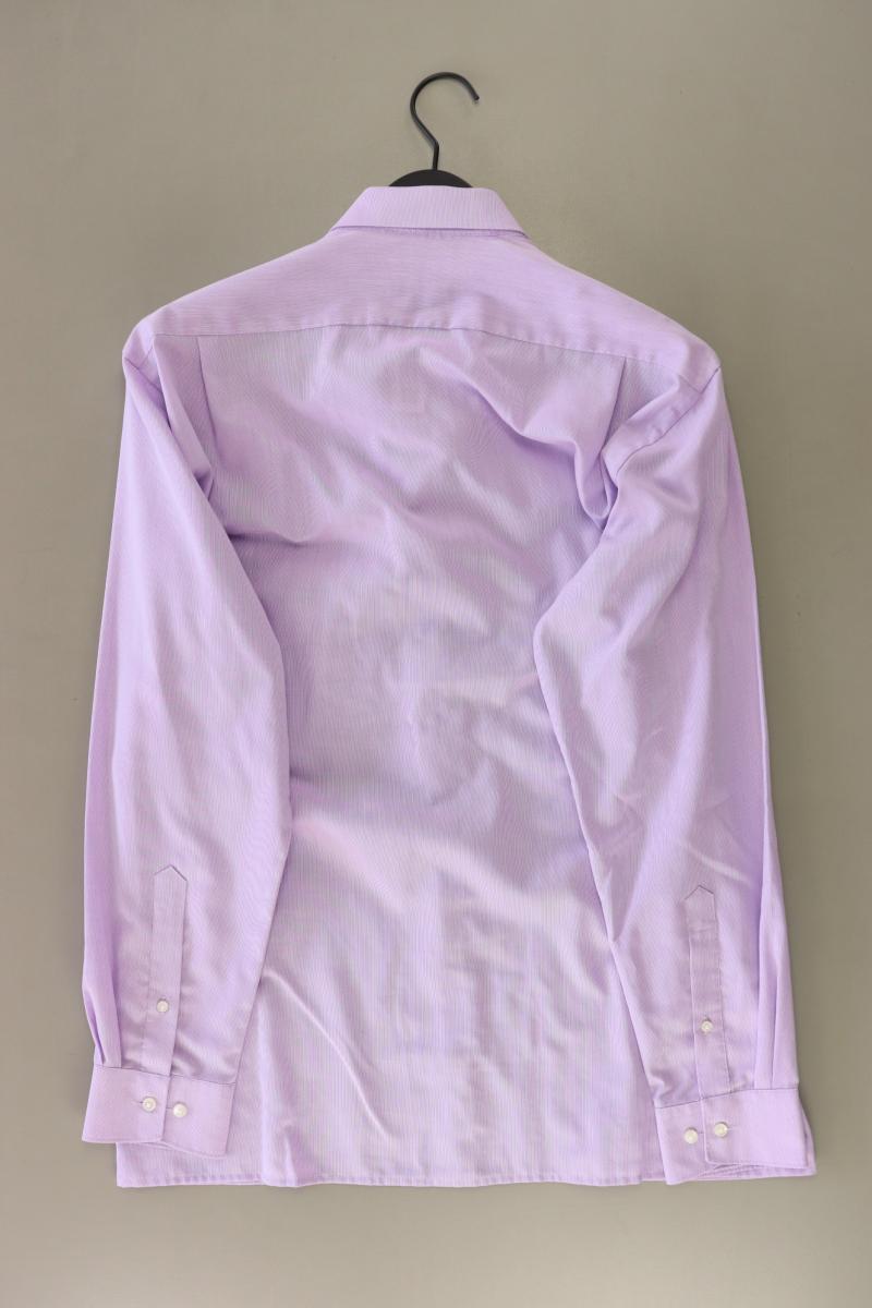 Olymp Langarmhemd für Herren Gr. Hemdgröße 42 lila aus Baumwolle
