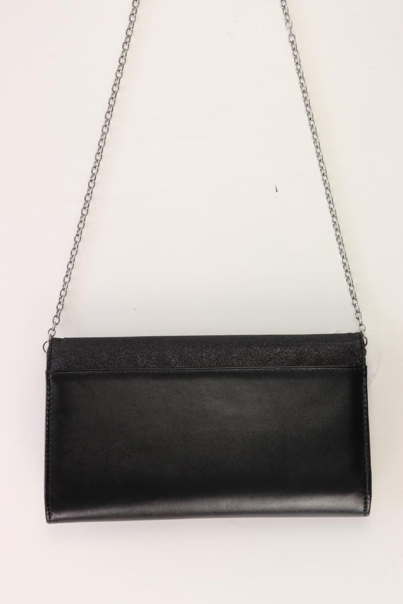 Clutch schwarz aus Kunstleder