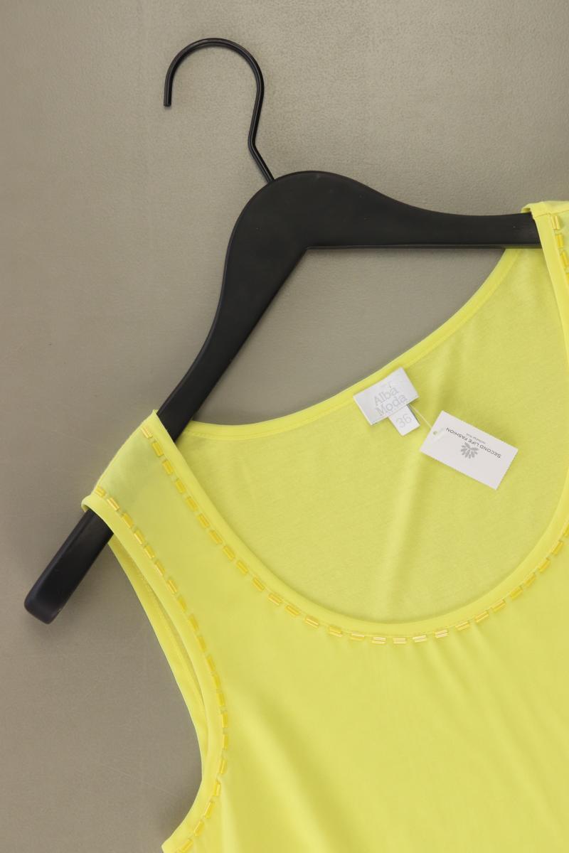 Alba Moda Ärmellose Bluse Gr. 36 neuwertig gelb aus Viskose