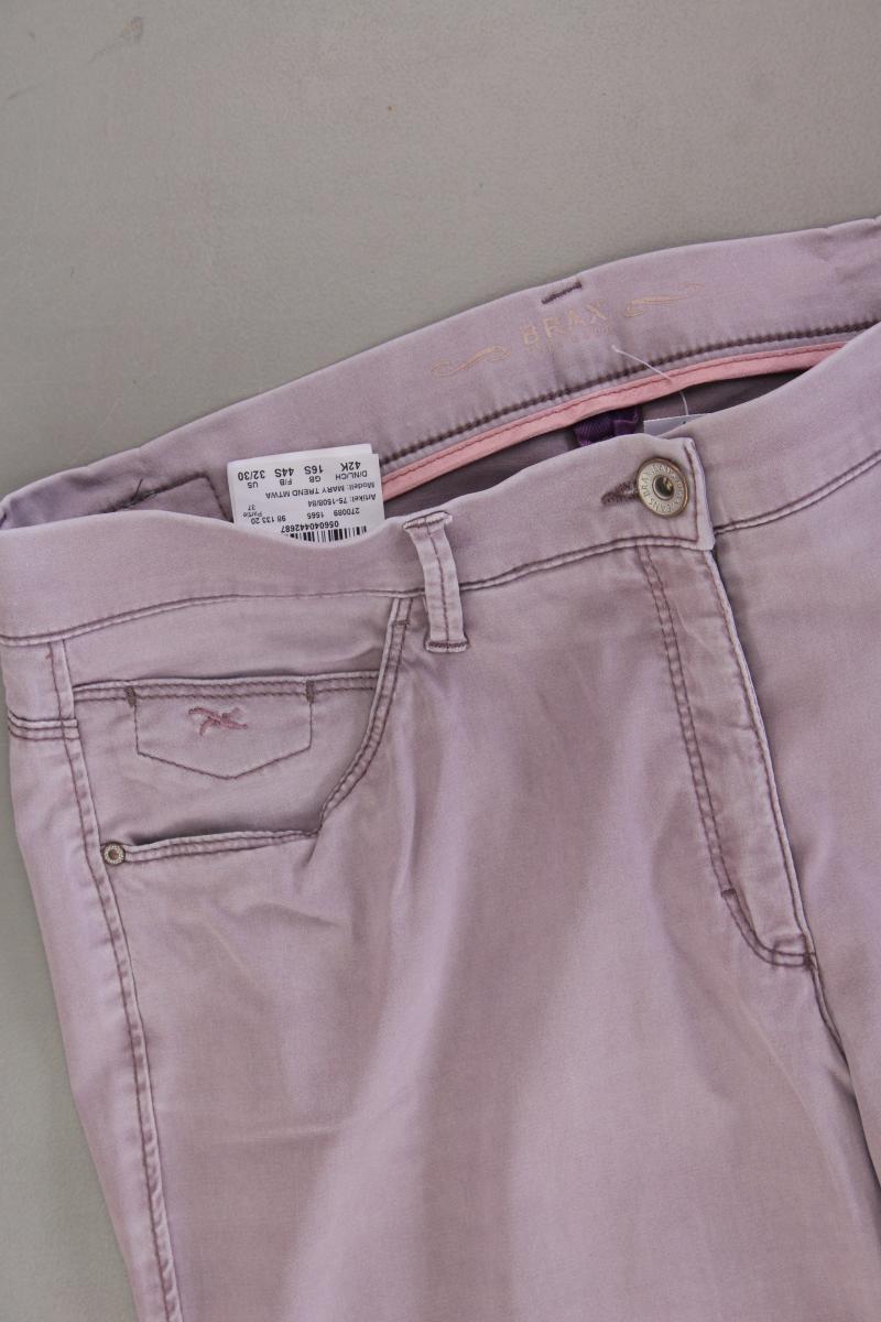 Brax Skinny Jeans Gr. 42 lila aus Lyocell